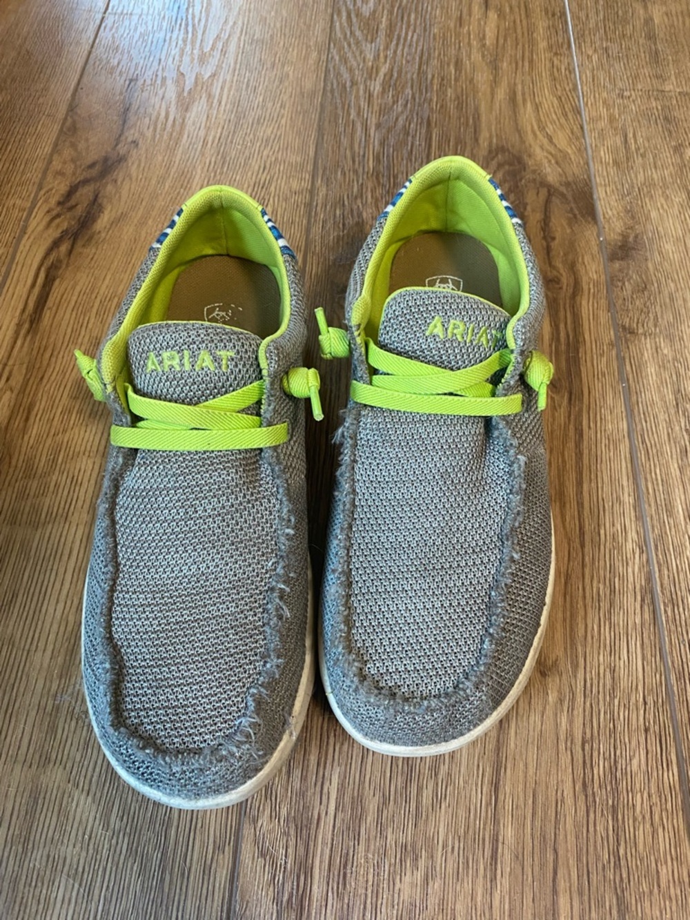 Ariat Kids' Gray & Neon Hilo Green Casual Slip-On Shoes